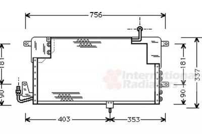 Van Wezel 58005141 конденсатор, кондиционер на VW PASSAT Variant (3A5, 35I)