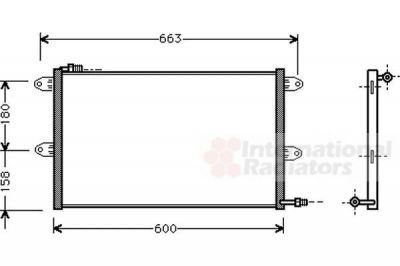 Van Wezel 58005144 конденсатор, кондиционер на VW POLO CLASSIC (6KV2)