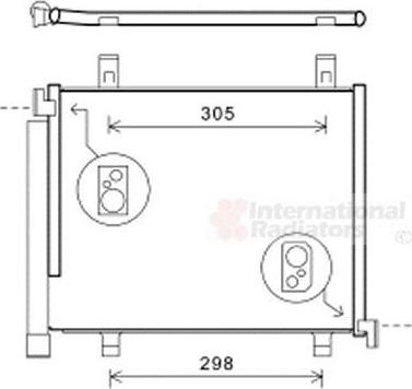 Van Wezel 58005327 конденсатор, кондиционер на VW UP