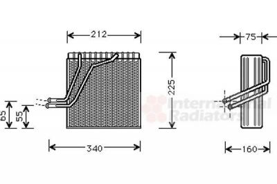 Van Wezel 5800V030 испаритель, кондиционер на SKODA OCTAVIA Combi (1U5)