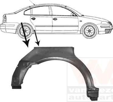 Van Wezel 5836148 боковина на VW PASSAT Variant (3B6)