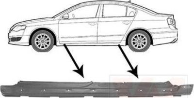 Van Wezel 5839103 накладка порога на VW PASSAT Variant (3C5)