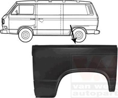 Van Wezel 5870147 боковина на VW TRANSPORTER III фургон