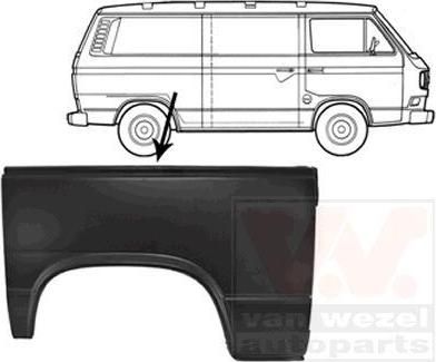 Van Wezel 5870148 боковина на VW TRANSPORTER III фургон