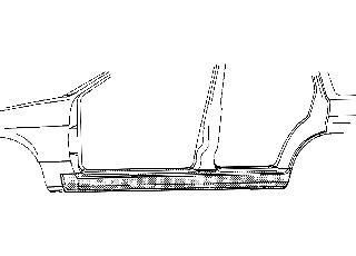 Van Wezel 5880103 накладка порога на VW GOLF III (1H1)