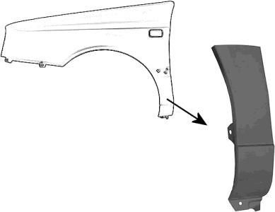 Van Wezel 5880155 крыло на VW GOLF III (1H1)