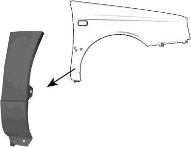 Van Wezel 5880156 крыло на VW GOLF III (1H1)