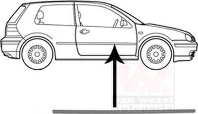 Van Wezel 5888408 облицовка / защитная накладка, дверь на VW GOLF IV (1J1)