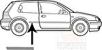 Van Wezel 5888410 облицовка / защитная накладка, боковина на VW GOLF IV (1J1)