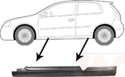 Van Wezel 5894101 накладка порога на VW GOLF V (1K1)