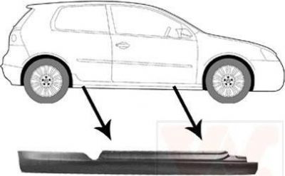 Van Wezel 5894102 накладка порога на VW GOLF V (1K1)