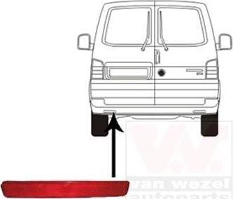 Van Wezel 5896929 отражатель на VW MULTIVAN V (7HM, 7HN, 7HF, 7EF, 7EM, 7EN)