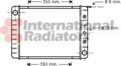 Van Wezel 59002003 радиатор, охлаждение двигателя на VOLVO 240 Kombi (P245)