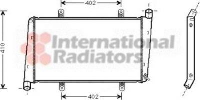 Van Wezel 59002015 радиатор, охлаждение двигателя на VOLVO S40 I (VS)