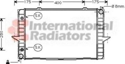 Van Wezel 59002118 радиатор, охлаждение двигателя на VOLVO XC70 CROSS COUNTRY