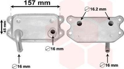 Van Wezel 59003154 масляный радиатор, двигательное масло на VOLVO S80 I (TS, XY)