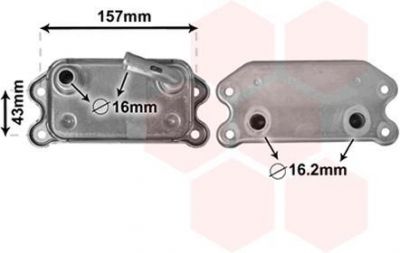 Van Wezel 59003169 масляный радиатор, двигательное масло на VOLVO S80 II (AS)