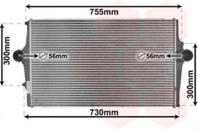 Van Wezel 59004136 интеркулер на VOLVO S80 I (TS, XY)