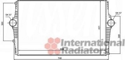 Van Wezel 59004902 интеркулер на VOLVO S80 I (TS, XY)