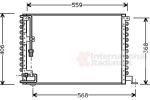 Van Wezel 59005073 конденсатор, кондиционер на VOLVO 740 Kombi (745)