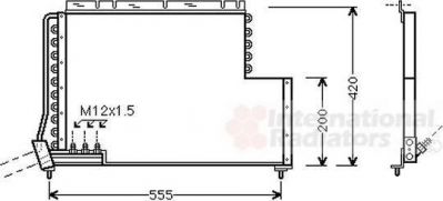 Van Wezel 59005078 конденсатор, кондиционер на VOLVO 940 II универсал (945)