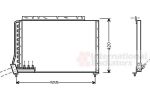 Van Wezel 59005090 конденсатор, кондиционер на VOLVO 960 Kombi (965)