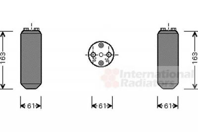 Van Wezel 5900D104 осушитель, кондиционер на VOLVO S40 I (VS)