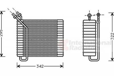 Van Wezel 5900V025 испаритель, кондиционер на VOLVO 940 II универсал (945)