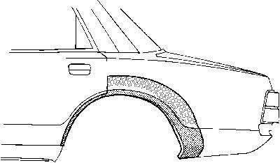 Van Wezel 5903147 боковина на VOLVO 240 (P242, P244)