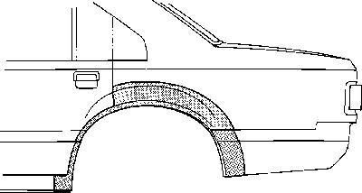Van Wezel 5944148 боковина на VOLVO 460 L (464)