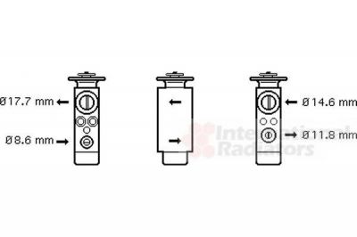 Van Wezel 74001048 расширительный клапан, кондиционер на PORSCHE 928