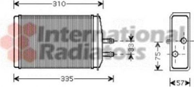 Van Wezel 76006016 теплообменник, отопление салона на SKODA FELICIA I (6U1)