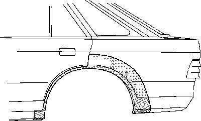 Van Wezel 7610147 боковина на SKODA FAVORIT (781)