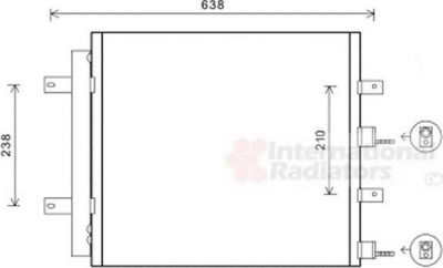 Van Wezel 77005051 конденсатор, кондиционер на JAGUAR S-TYPE (CCX)