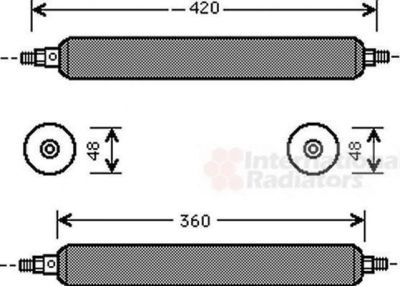 Van Wezel 7700D003 осушитель, кондиционер на JAGUAR XJ купе