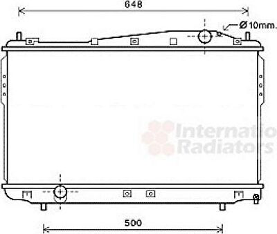 Van Wezel 81002136 радиатор, охлаждение двигателя на CHEVROLET EPICA (KL1_)