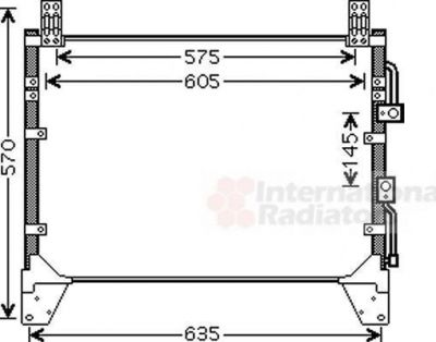 Van Wezel 81005083 конденсатор, кондиционер на SSANGYONG REXTON (GAB_)