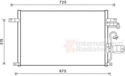Van Wezel 81005137 конденсатор, кондиционер на CHEVROLET EPICA (KL1_)