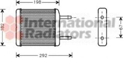 Van Wezel 81006024 теплообменник, отопление салона на DAEWOO MATIZ (KLYA)