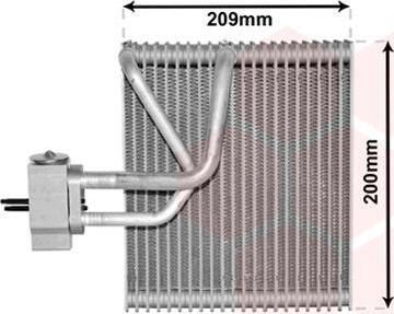 Van Wezel 8100V045 испаритель, кондиционер на CHEVROLET LACETTI (J200)