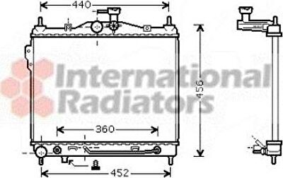 Van Wezel 82002100 радиатор, охлаждение двигателя на HYUNDAI GETZ (TB)