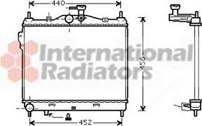 Van Wezel 82002101 радиатор, охлаждение двигателя на HYUNDAI GETZ (TB)