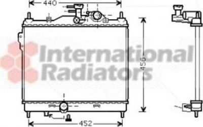 Van Wezel 82002103 радиатор, охлаждение двигателя на HYUNDAI GETZ (TB)