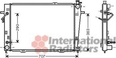 Van Wezel 82002167 радиатор, охлаждение двигателя на HYUNDAI TUCSON (JM)