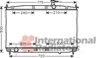 Van Wezel 82002173 радиатор, охлаждение двигателя на HYUNDAI SANTA FE II (CM)