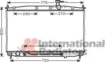 Van Wezel 82002174 радиатор, охлаждение двигателя на HYUNDAI SANTA FE II (CM)