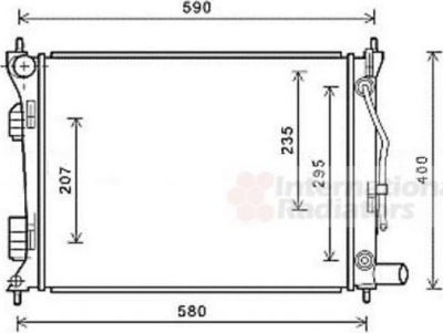 Van Wezel 82002276 радиатор, охлаждение двигателя на KIA RIO III (UB)
