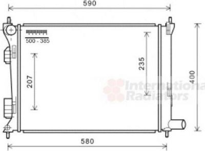 Van Wezel 82002277 радиатор, охлаждение двигателя на KIA RIO III (UB)