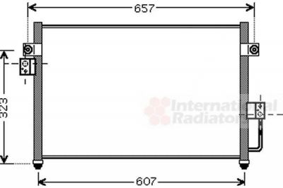 Van Wezel 82005134 конденсатор, кондиционер на HYUNDAI TERRACAN (HP)