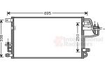 Van Wezel 82005156 конденсатор, кондиционер на KIA SPORTAGE (JE_, KM_)